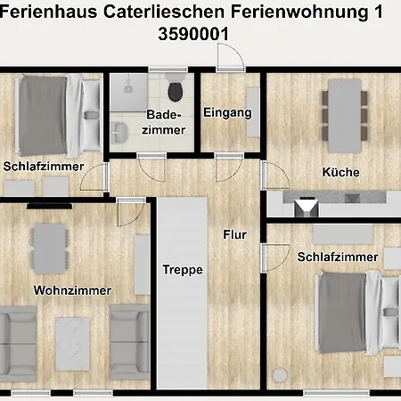 Caterlieschen 1 Daire *